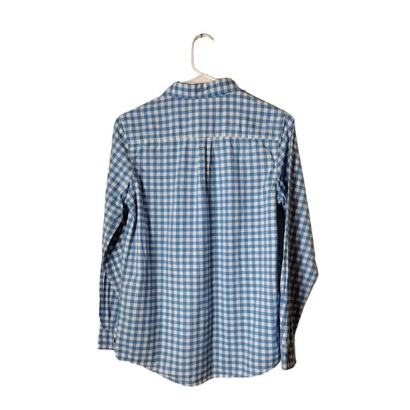 Cat Jack Shirt Boys Large Button Down Pocket Long Sleeve School Checkered - Picture 2 of 14